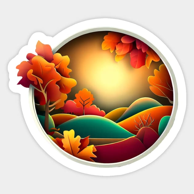 Autumn Hills Sticker by quenguyen